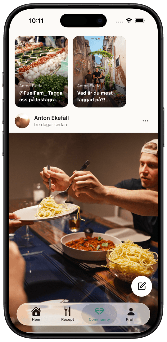 app: community-flöde