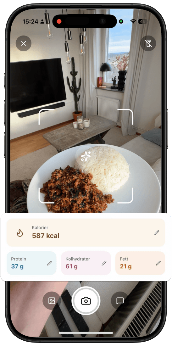 app: fota maten / scanna streckkod